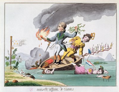 Napoleon Bonaparte landet bei Cannes nach seiner Rückkehr von Elba 1815 von French School