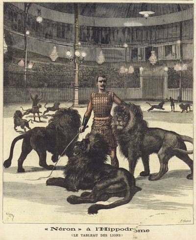 Nero im Hippodrom von French School