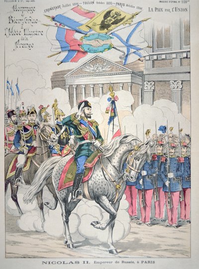 Nikolaus II. besucht Paris im Oktober 1896 von French School