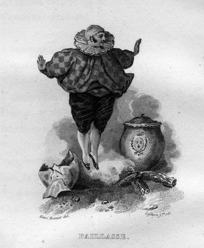 Paillasse Chanson de Beranger in „Oeuvres complètes“ (1834) von Pierre Jean de Beranger (1780-1857), französischer Dichter und Liedermacher von French School