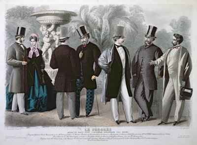 Pariser Modeplatte für Le Progres, Juni 1864 von French School