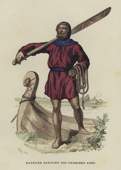 Pariser Bootsmann früherer Zeiten von French School