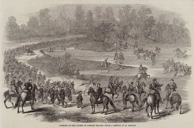 Übergang der Chiese durch französische Truppen (Stich) von French School