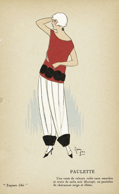 Paulette aus Toujours Chic, veröffentlicht 1921-22 von French School