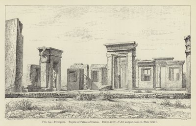 Persepolis, Fassade des Palastes von Darius von French School