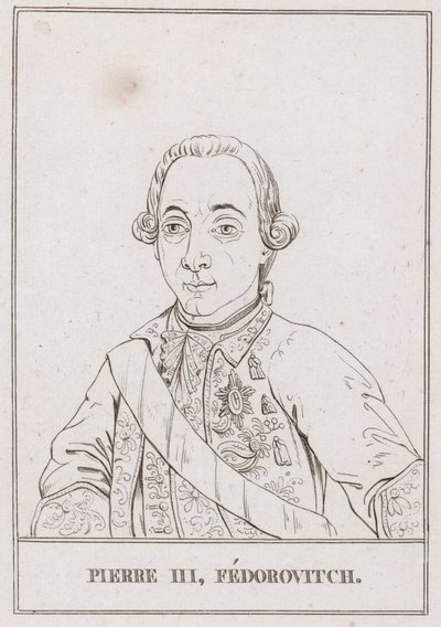 Peter III., Zar von Russland (Stich) von French School
