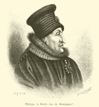 Philippe der Kühne, Herzog von Burgund (Stich) von French School