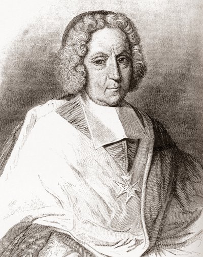 Pierre-Paul Guérin de Tencin, 1679-1758. Französischer Geistlicher, Erzbischof von Embrun und Lyon, und Kardinal. Aus Les Heures Libres, veröffentlicht 1908. von French School