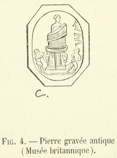 Antiker gravierter Stein, Britisches Museum von French School