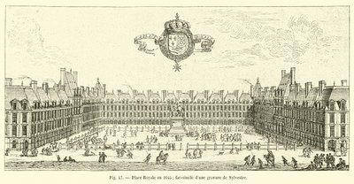 Place Royale 1645 (Faksimile einer Gravur von Sylvestre) von French School