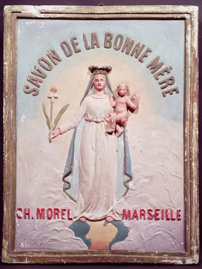 Plakette für Savon de la Bonne Mere, 1880 von French School