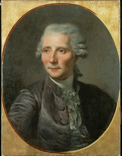 Dichter Pierre Augustin Caron de Beaumarchais Porträt nach Greuze von French School