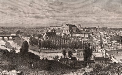 Poitiers - Gravur in „La France illustree: geographie, histoire, administration statistique“ von V.A. Malt-Brown. 1884 von French School