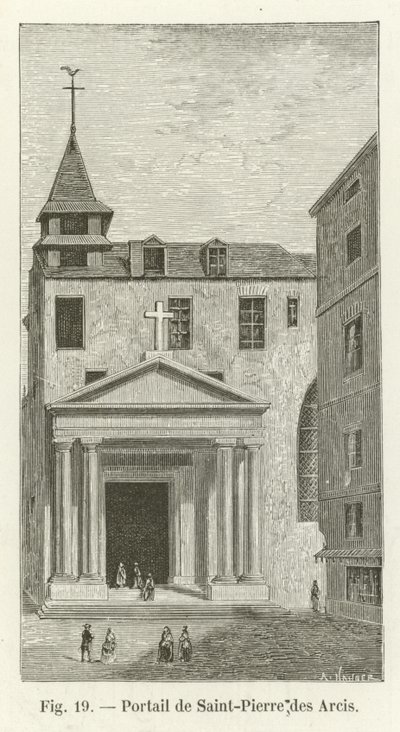 Portal von Saint-Pierre des Arcis von French School
