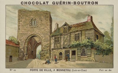 Stadttor in Mennetou, Loir-et-Cher von French School