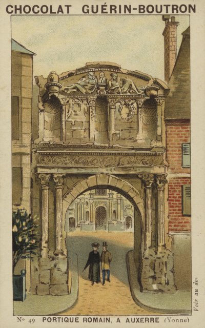 Römisches Portikus in Auxerre, Yonne von French School