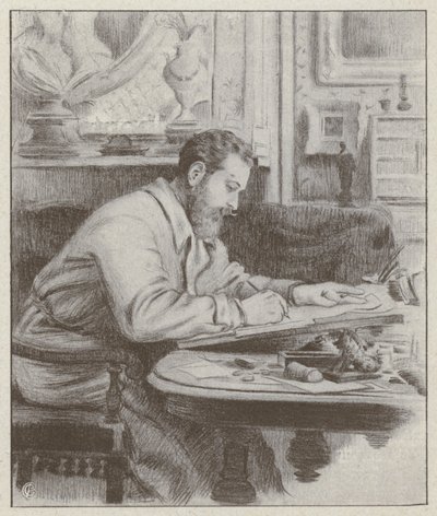 Porträt von Albert Guillaume, französischer Maler und Karikaturist von French School