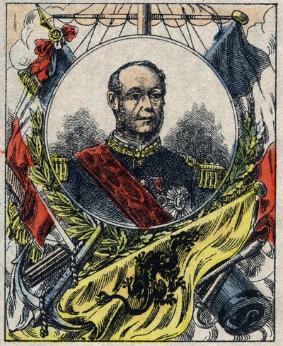 Porträt von Amédée Anatole Courbet, französischer Admiral von French School