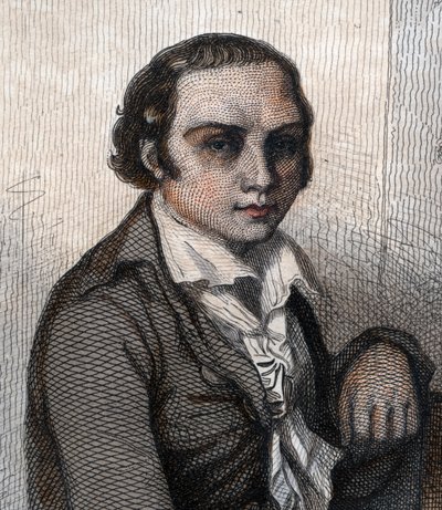 Porträt von Andre Marie Chenier (1762-1794), französischer Dichter von French School