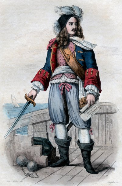 Porträt von Anne Hilarion de Costentin (Cotentin), Graf von Tourville (1642-1701), französischer Marinekommandant von French School