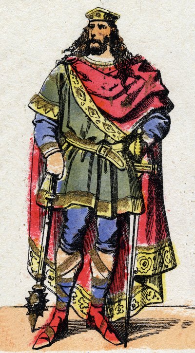 Porträt von Chlodwig I., König der Franken von French School
