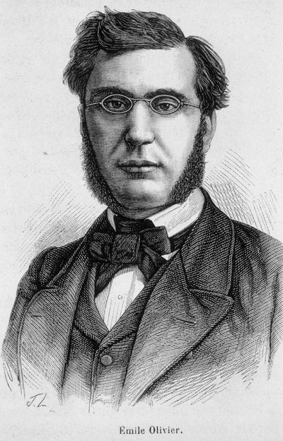 Porträt von Emile Ollivier, französischer Politiker (1825-1913) - in „L