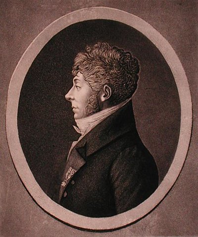 Porträt von Etienne-Nicolas Mehul (1763-1817), graviert von Edme Quenedey (1756-1830) von French School