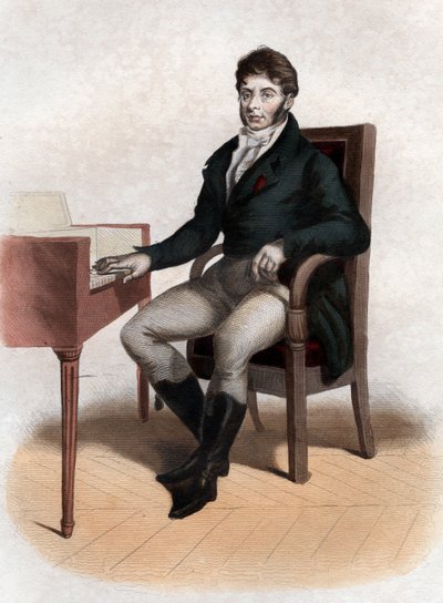 Porträt von Étienne Nicolas Méhul (1763-1817), französischer Komponist von French School