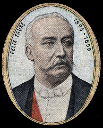 Porträt von Felix Faure (1841-1899), Industrieller und Politiker, gemäßigter Republikaner, er wurde Präsident der Republik von 1895 bis 1899 von French School