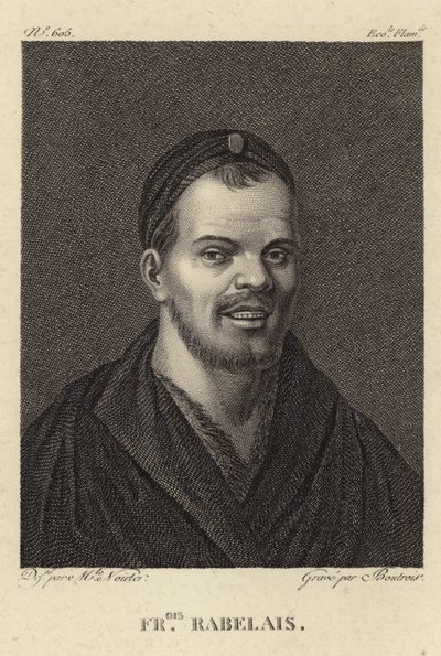 Porträt von François Rabelais von French School