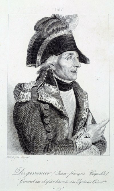 Porträt von General Dugommier, Kommandant der Nationalgarde von Martinique 1790 von French School