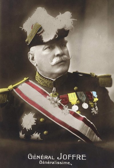 Porträt von General Joseph Joffre (1852 - 1931) von French School