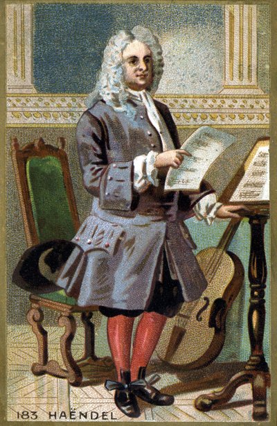 Porträt von Georg Friedrich Händel von French School
