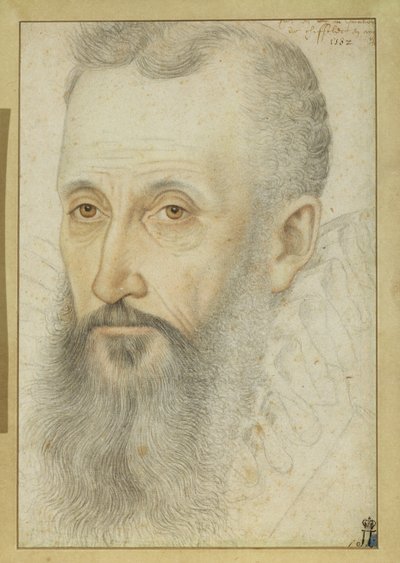 Porträt von George Talbot, 6. Earl of Shrewsbury (Kreide auf Papier) von French School