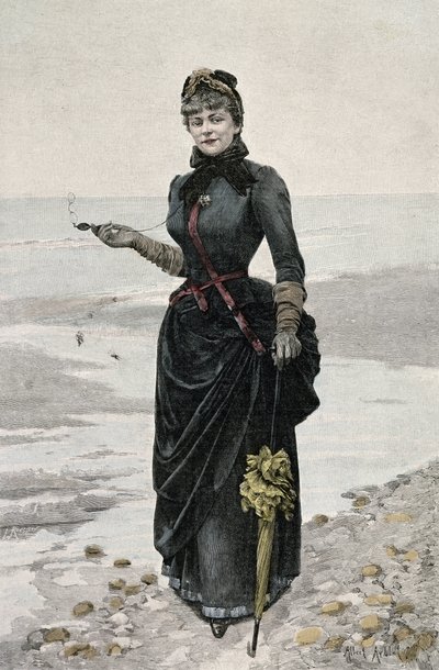 Porträt von Gyp (Sibylle Gabrielle Marie Antoinette Riquetti de Mirabeau, Gräfin von Martel de Janville) (1849-1932), französische Schriftstellerin von French School