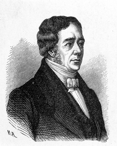 Porträt von Hans Christian Ørsted (Oersted oder Orsted) von French School