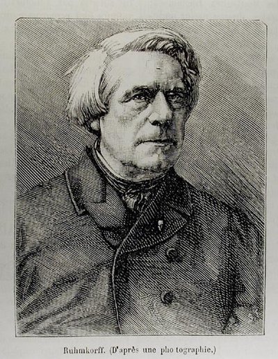 Porträt von Heinrich Daniel Ruhmkorff (1803-77) von French School