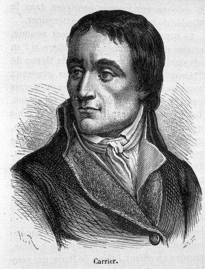Porträt von Jean Baptiste Carrier (1756 - 1794), französischer Politiker - in „L