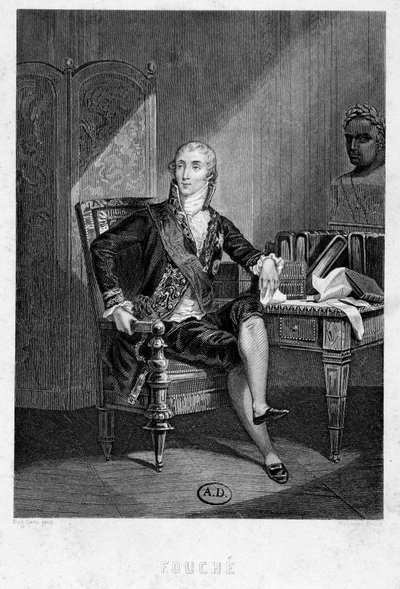 Porträt von Joseph Fouché, revolutionärer Abgeordneter des Montagne und Organisator des Terrors in Lyon von French School