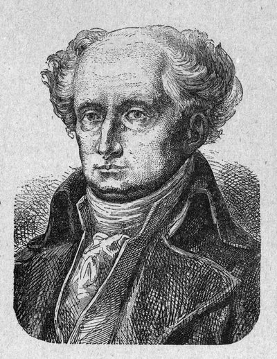 Porträt von Joseph Jérôme Siméon (1749-1842), französischer Anwalt und Politiker. Gravur von 1889. Private Sammlung. von French School