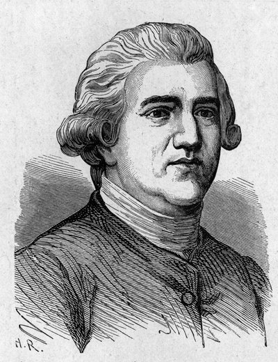 Porträt von Josiah Wedgwood (1730 - 1795), britischer Künstler und Industrieller - in „Album der Wissenschaft; berühmte Gelehrte; Große Entdeckungen“ 1896 von French School