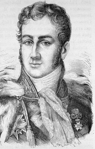 Porträt von Jules de Polignac, französischer Politiker (1780 - 1847) in „L