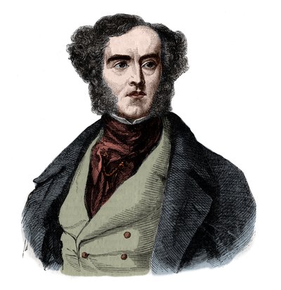 Porträt von Lord George Cavendish Bentinck (1802-1848), englischer Staatsmann und Sportler von French School