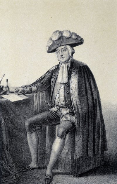Porträt von Louis Philippe II Joseph, Herzog von Orléans und Chartres, bekannt als Philippe Égalité von French School