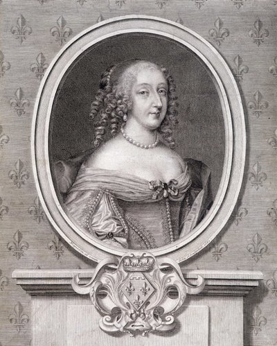 Porträt von Mademoiselle de Montpensier genannt „Grande Mademoiselle“ von French School