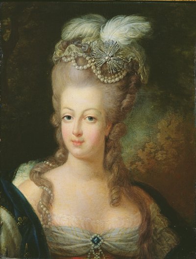 Porträt von Marie-Antoinette de Habsbourg-Lorraine (1755-93) von French School
