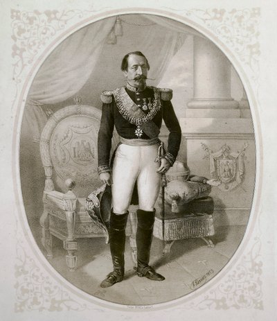 Porträt von Napoleon III (1808 - 1873) von French School