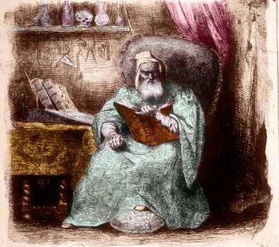 Porträt von Nostradamus, Michel de Notre Dame (Gravur) von French School