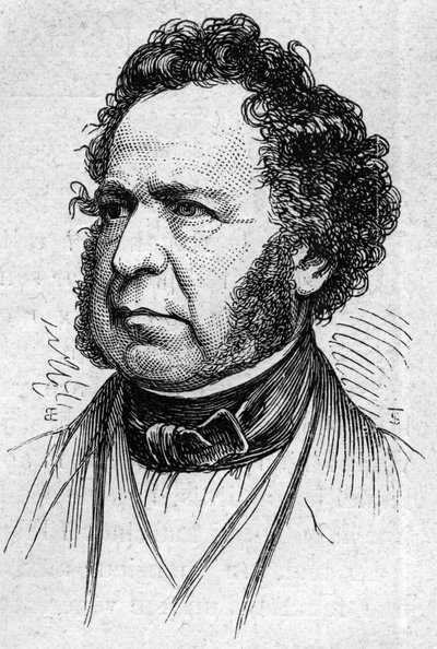 Porträt von Paul Herzog von Noailles (1802-1885), französischer Historiker und Akademiker. Gravur in „Le Monde Illustré“ Nr. 883 vom 14. März 1874. von French School