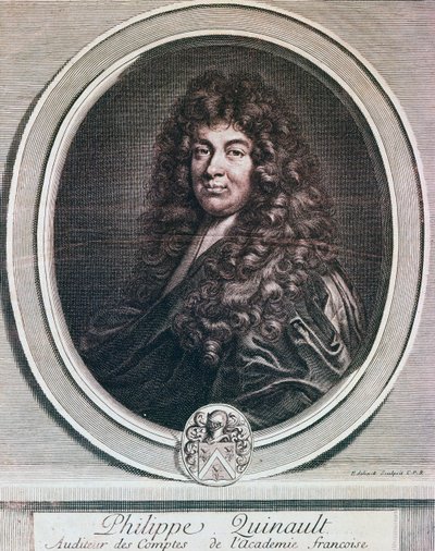 Porträt von Philippe Quinault von French School